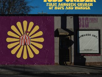 Artwork for Todd Snider. "First Agnostic Church of Hope and Wonder"