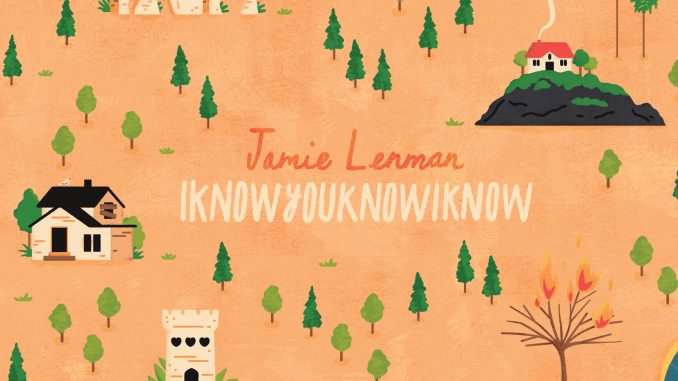 Artwork for the front cover of Jamie Lenman's album iknowyouknowiknow