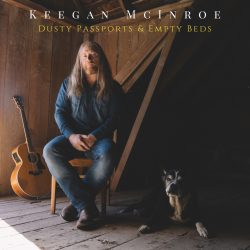 artwork for Keegan McInroe album "Dusty Passports and Empty Beds"