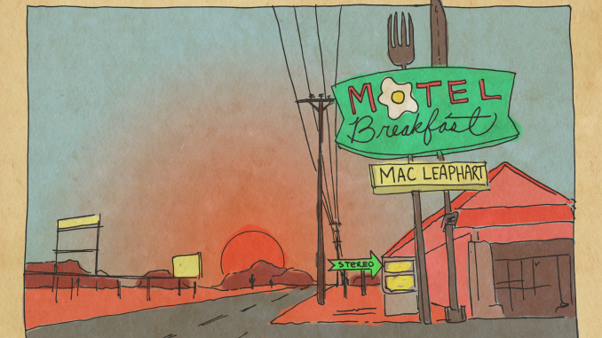 Artwork for Mac Leaphart album "Motel Breakfast"