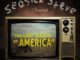 the words seasick steve presents written above an old TV set on the screen of which you can read "The Last Season of America" over a barren lanscape with rusted vehicles
