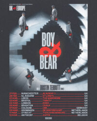 Tour poster Boy & Bear
