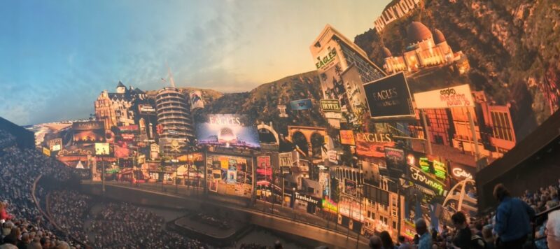 Eagles at Sphere Las Vegas pre-gig backdrop