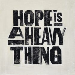 artwork for Joy Oladokun album "Hope Is A Heavy Thing"