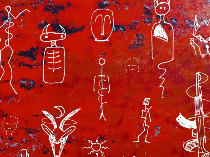 Artwork for Mike Badger album "Devils Ghosts & Firearms"