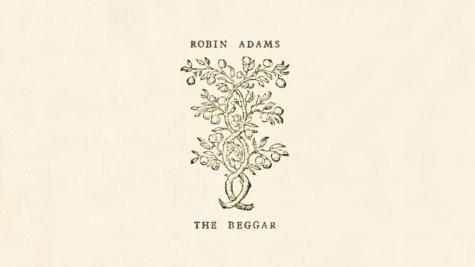 Album cover artwork for Robin Adams "The Beggar"